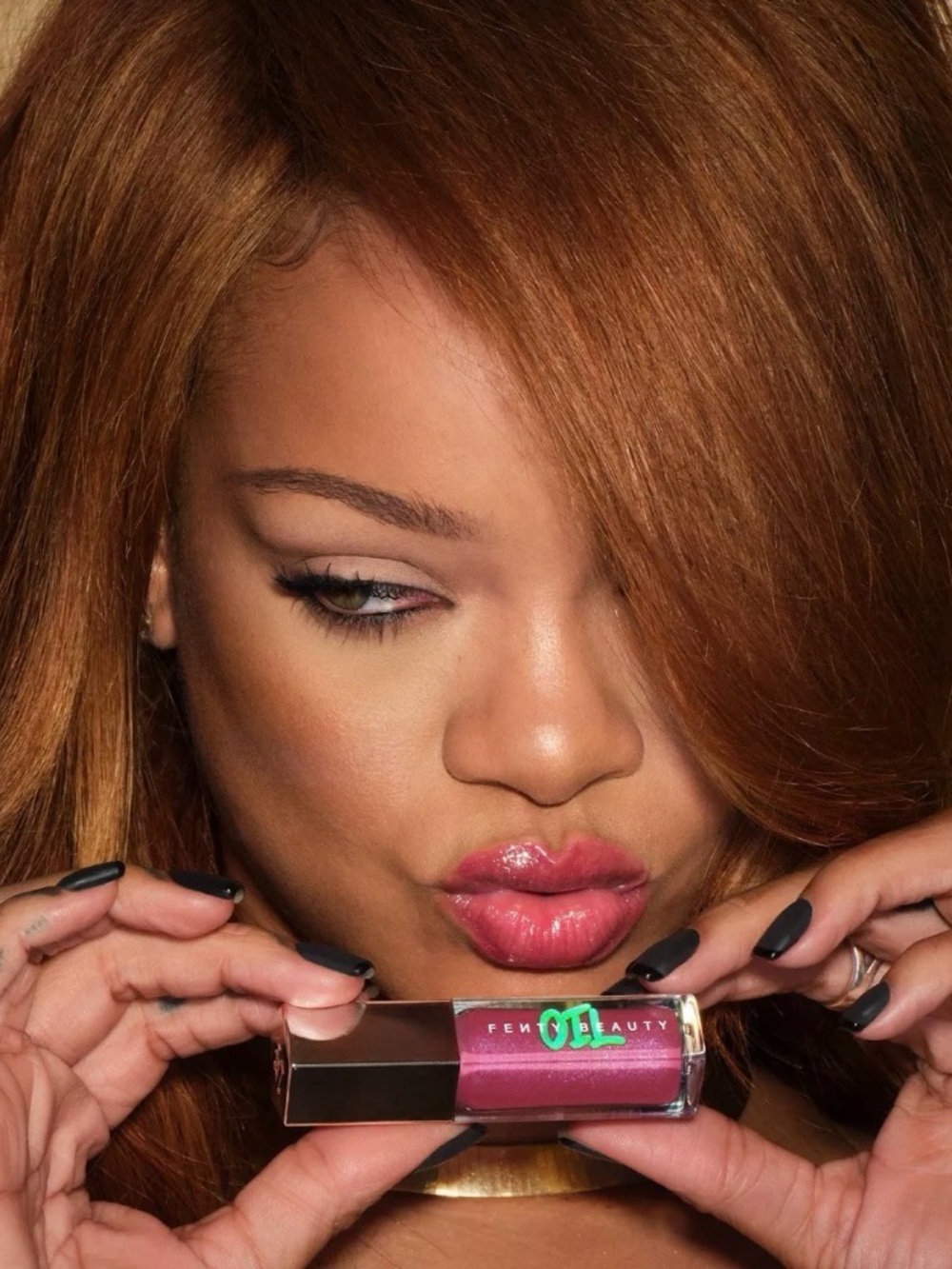 FENTY BEAUTY RAZZBERRY JAMZ LIP OIL!